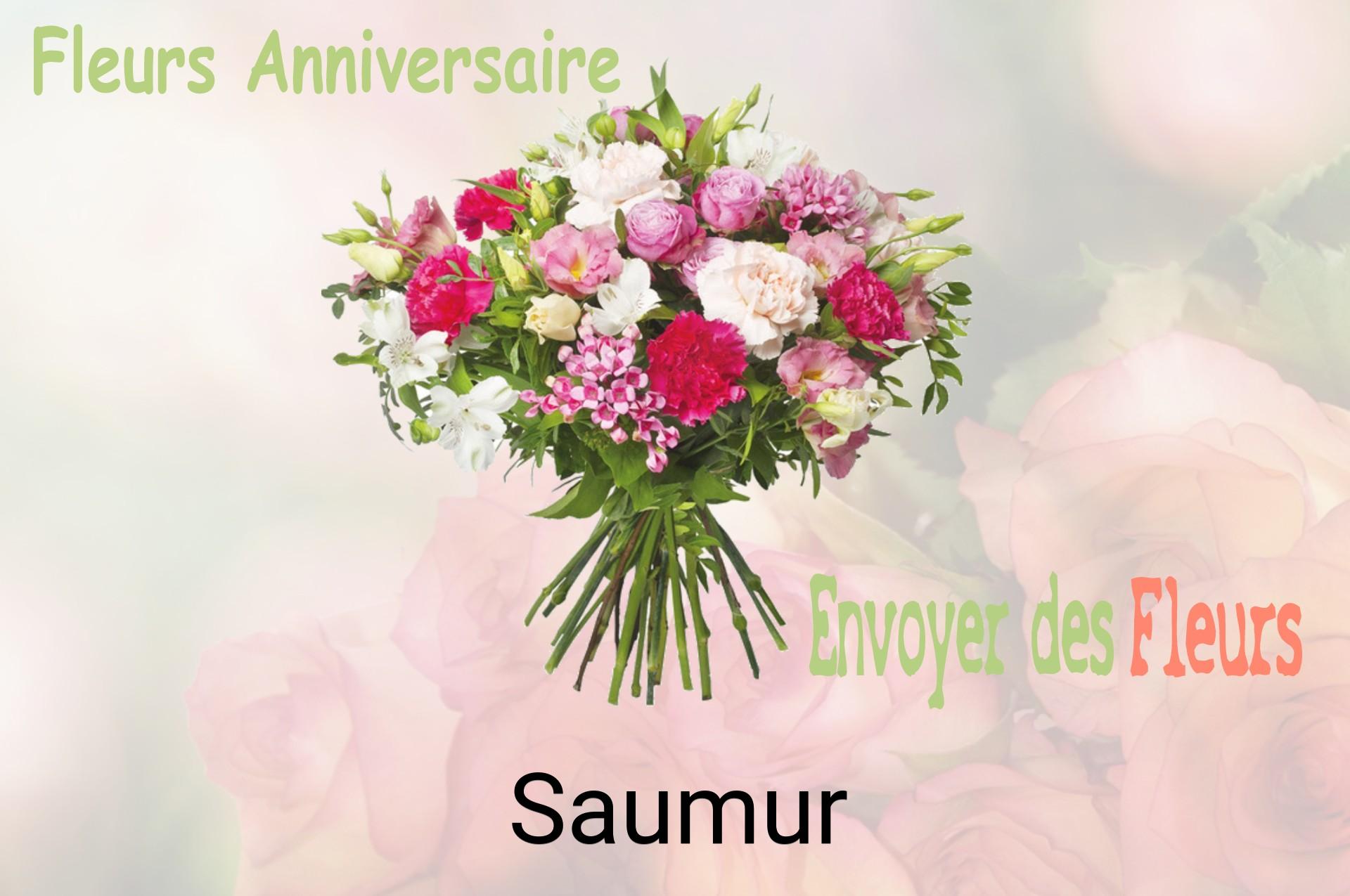 Bouquet de fleurs d’anniversaire livré à Saumur