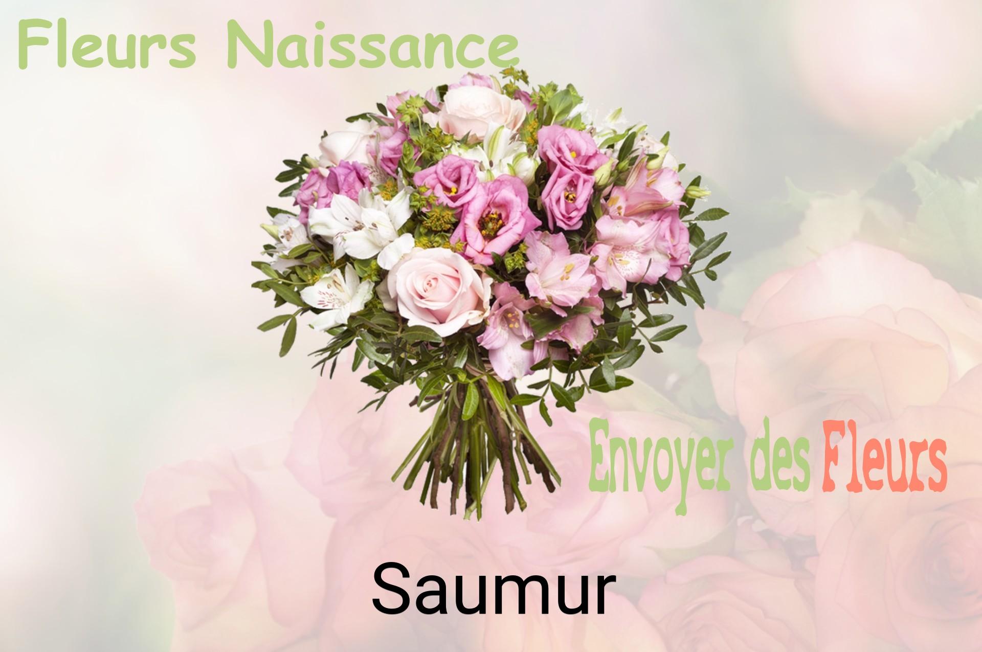 Bouquet de fleurs de naissance livré à Saumur